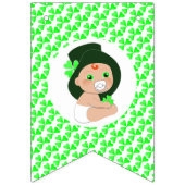 Iers Baby Leprechaun Lucky Shamrock Baby shower Vlaggetjes (Derde vlag)