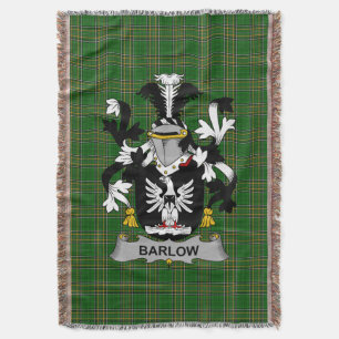 Iers Barlow Wapen van Familie Crest Ierland Deken