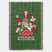 Iers Barrington Wapen Familie Crest Irelan Deken (Voorkant Verticaal)