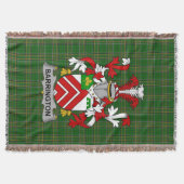 Iers Barrington Wapen Familie Crest Irelan Deken (Voorkant)