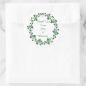 Iers Bedankt sticker voor gunsten (Tas)