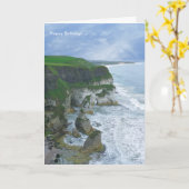 Iers beeld voor opgevouwen wenskaart kaart (Gele Bloem)