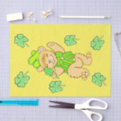 Iers Beer met Shamrock Tissue Paper Tissuepapier (Craft)