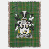 Iers Bellingham Wapen Familie Crest Irelan Deken (Voorkant Verticaal)