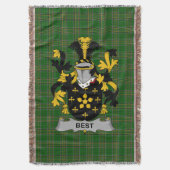 Iers Beste Wapenschild Familie Crest Ierland Deken (Voorkant Verticaal)