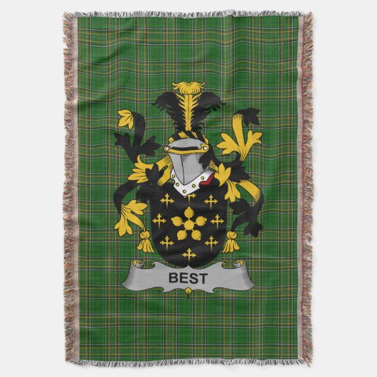 Iers Beste Wapenschild Familie Crest Ierland Deken (Voorkant Verticaal)