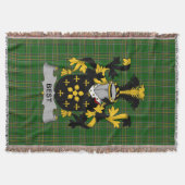 Iers Beste Wapenschild Familie Crest Ierland Deken (Voorkant)