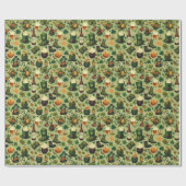 Iers bier en potten goud cadeaupapier (Vlak)