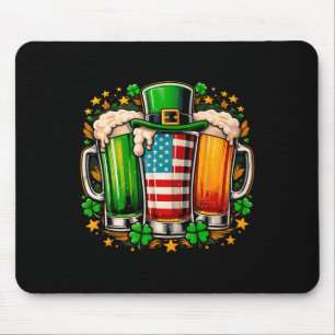 Iers Bier Ierland Amerikaanse Vlag St. Patrick's D Muismat
