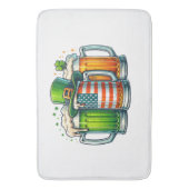 Iers Bier Ierland St. Patrick's Dag Drankfeest Badmat (Voorkant Verticaal)