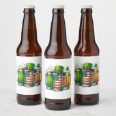 Iers bier Ierland St. Patrick's Dag Drankfeest Etiket (Flessen)