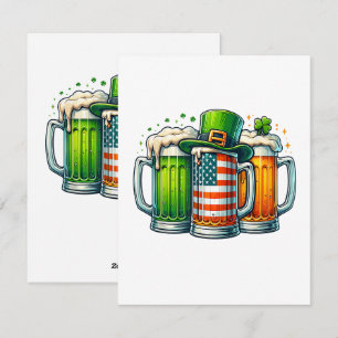 Iers Bier Ierland St. Patrick's Dag Drankfeest Feestdagenkaart