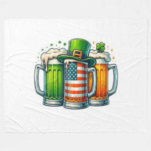 Iers bier Ierland St. Patrick's Dag Drankfeest Fleece Deken