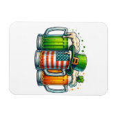 Iers Bier Ierland St. Patrick's Dag Drankfeest Magneet (Horizontaal)