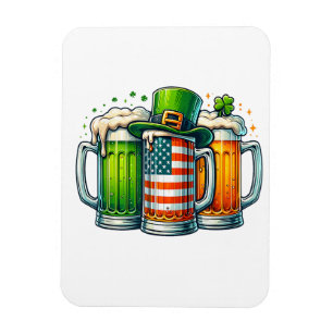 Iers Bier Ierland St. Patrick's Dag Drankfeest Magneet