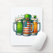 Iers bier Ierland St. Patrick's Dag Drankfeest Muismat (Met muis)