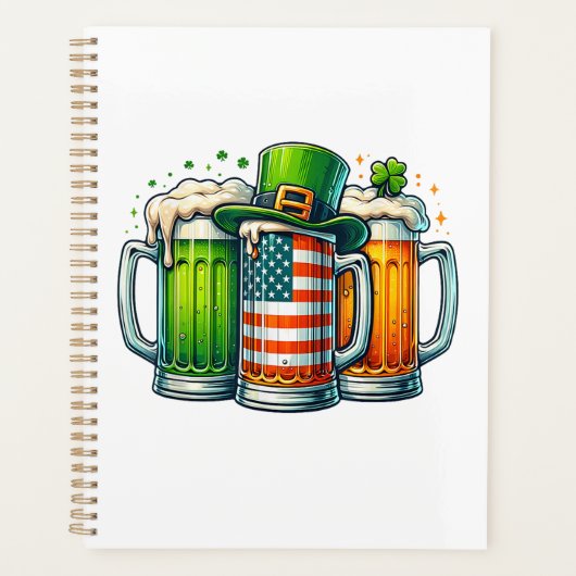 Iers Bier Ierland St. Patrick's Dag Drankfeest Planner (Voorkant)