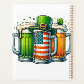 Iers Bier Ierland St. Patrick's Dag Drankfeest Planner (Achterkant)
