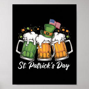 Iers Bier Ierland St Patricks Dag Drankfeest  Poster