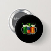 Iers Bier Ierland St. Patrick's Dag Drankfeest Ronde Button 5,7 Cm (Voorkant /achterkant)