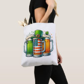 Iers Bier Ierland St. Patrick's Dag Drankfeest Tote Bag (Dichtbij)