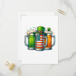 Iers Bier Ierland St. Patrick's Dag Drankfeest Uitnodiging Briefkaart