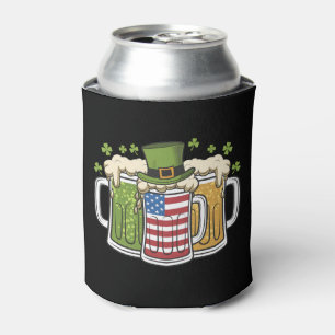 Iers Bier Ierland USA Amerikaanse Vlag St. Patrick Blikjeskoeler