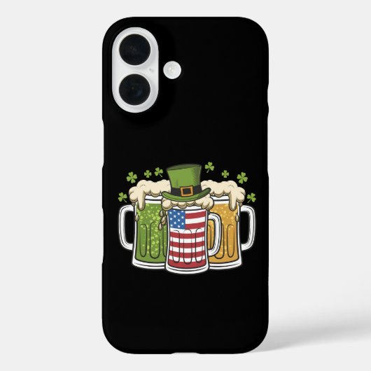 Iers Bier Ierland USA Amerikaanse Vlag St. Patrick Case-Mate iPhone Case (Achterkant)