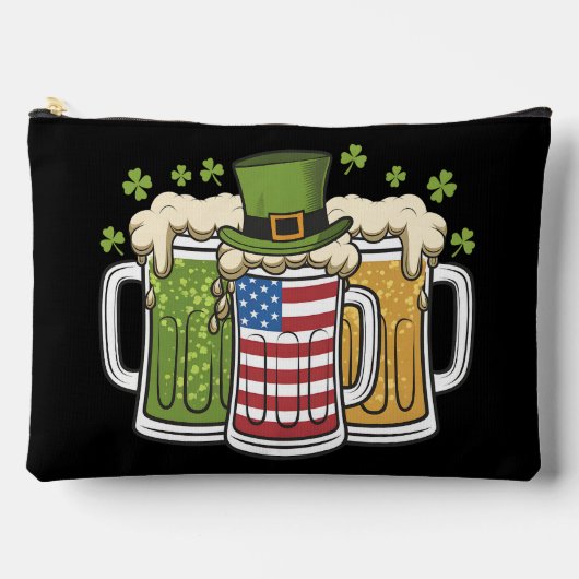 Iers Bier Ierland USA Amerikaanse Vlag St. Patrick Etui (Voorkant)