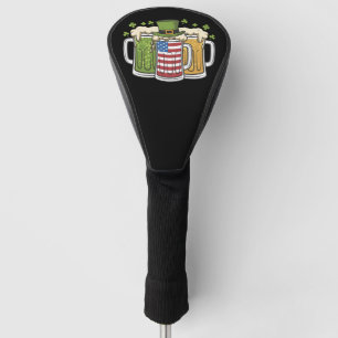 Iers Bier Ierland USA Amerikaanse Vlag St Patrick' Golfheadcover