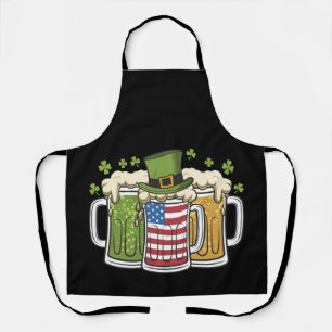 Iers Bier Ierland USA Amerikaanse Vlag St. Patrick Schort