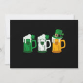 Iers Bier Ierland Vlag St Patricks Dag Leprechaun Feestdagenkaart (Voorkant)