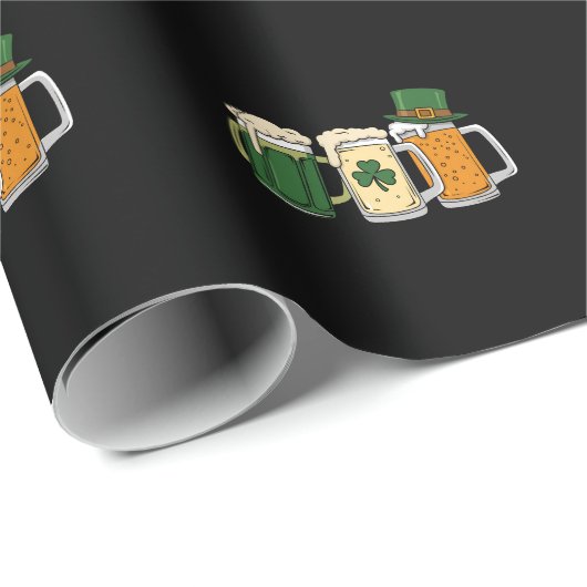 Iers Bier Ierland Vlag St. Patrick's Dag Shamrock Cadeaupapier (Rol Hoek)