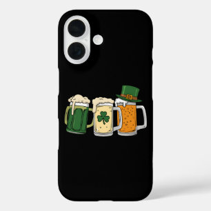Iers Bier Ierland Vlag St. Patrick's Dag Shamrock iPhone 16 Hoesje