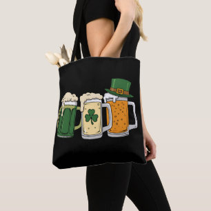 Iers Bier Ierland Vlag St. Patrick's Dag Shamrock Tote Bag