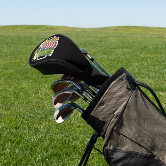 Iers Bier Ierland VS Amerikaanse Vlag St. Patrick' Golfheadcover (Insitu)