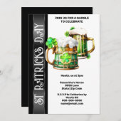 Iers bier tankard shamrock klaver St. Patrick's Kaart (Voorkant / Achterkant)