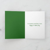 Iers bier voor St. Patrick's Day Kaart (Binnen)