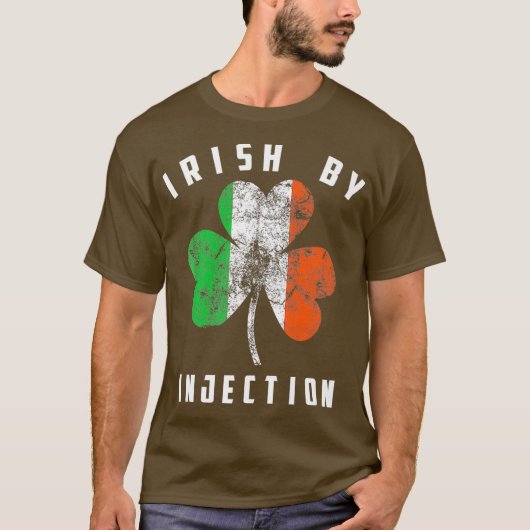 Iers bij injectie Shirt Cute Ireland Funny Gift (Voorkant)