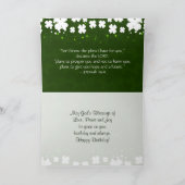 Iers Birthday Blessing Inspirerend Kaart (Binnen)