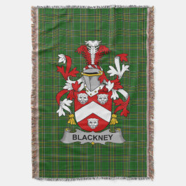 Iers Blackney Wapen Familie Crest Ierland Deken
