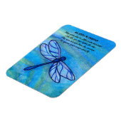 Iers Blessing Brave Blue Dragonfly Inspirerend Magneet (Linkerzijde)