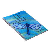 Iers Blessing Brave Blue Dragonfly Inspirerend Notitieboek (Rechterzijde)