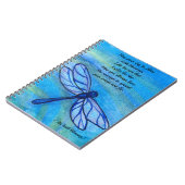 Iers Blessing Brave Blue Dragonfly Inspirerend Notitieboek (Linkerzijde)