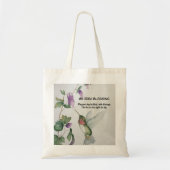 Iers Blessing Hummingbird Garden Inspirerend Tote Bag (Voorkant)