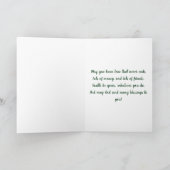 Iers bloedverslaafd Claddagh Heart  huwelijk Kaart (Binnen)