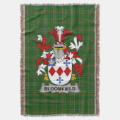 Iers Bloomfield Wapen Familie Crest Irelan Deken (Voorkant Verticaal)