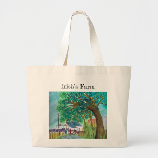 Iers Boerderij Grote Tote Bag (Voorkant)
