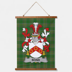 Iers Bond Wapen van Familie Crest Hangend Wandkleed
