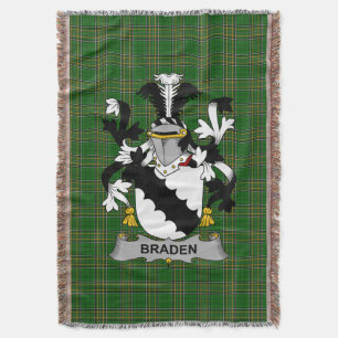 Iers Braden of O_Braden Wapen Familie Crest Deken